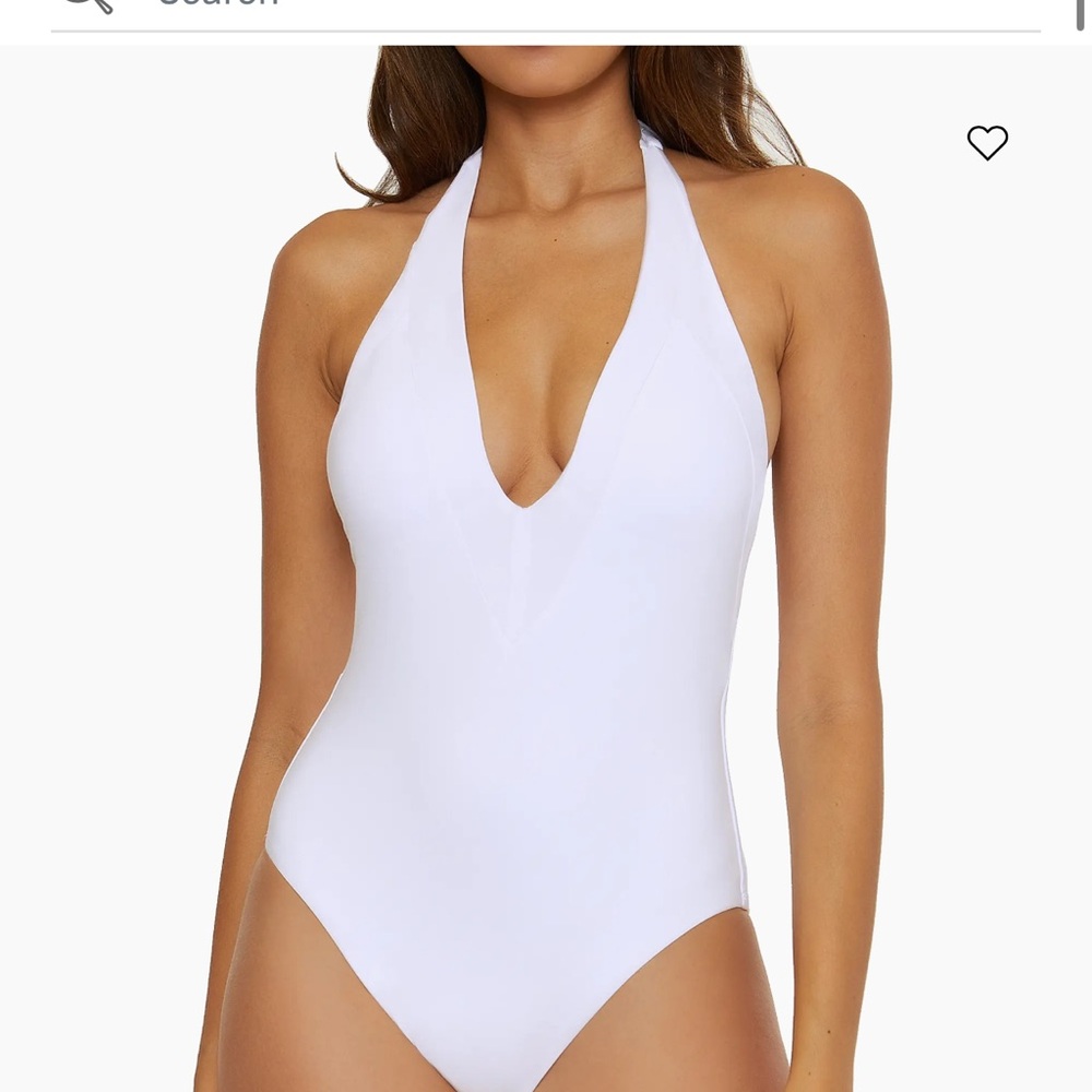 Trina Turk White Halter Swimsuit